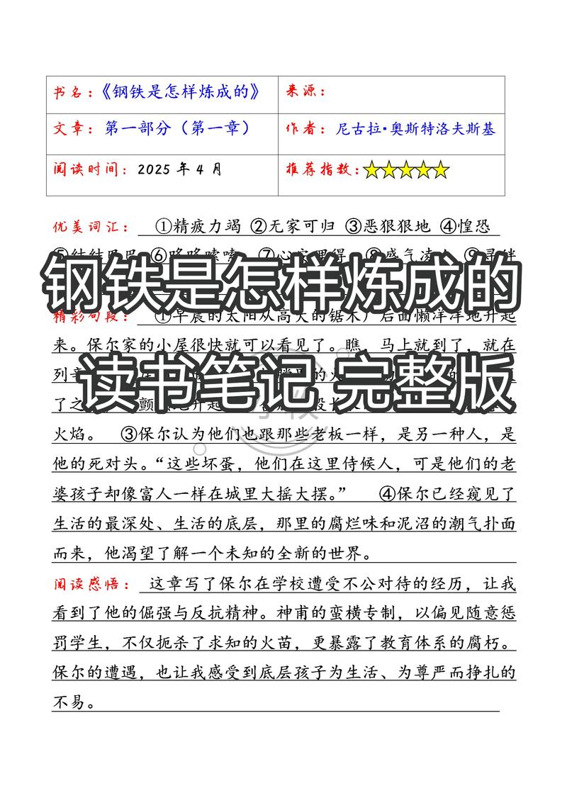 钢铁是怎样炼成的在线阅读 | 保尔·柯察金经典名著全文